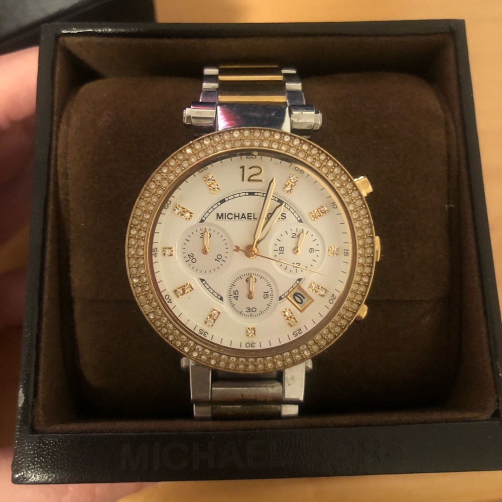 Michael Kors silver and gold watch !